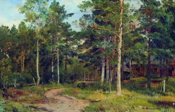 autumn landscape path in the forest 1894 Ivan Ivanovich trees Oil Paintings